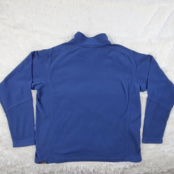 Land's End Blue Fleece Pullover Sweatshirt Polartec - Excellent Condition - L/T - Picture 2 of 10
